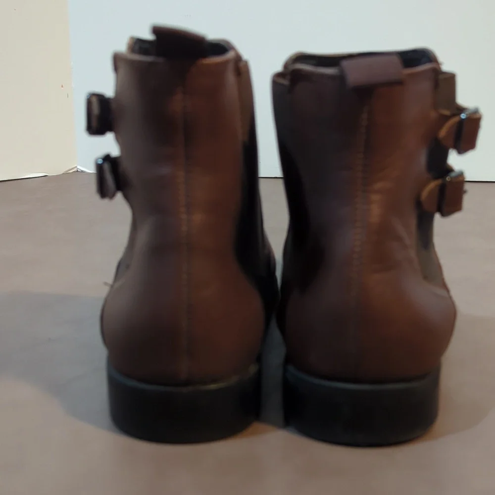 Alfani Rory Boots Double Buckle Brown Men Size  7.5 M